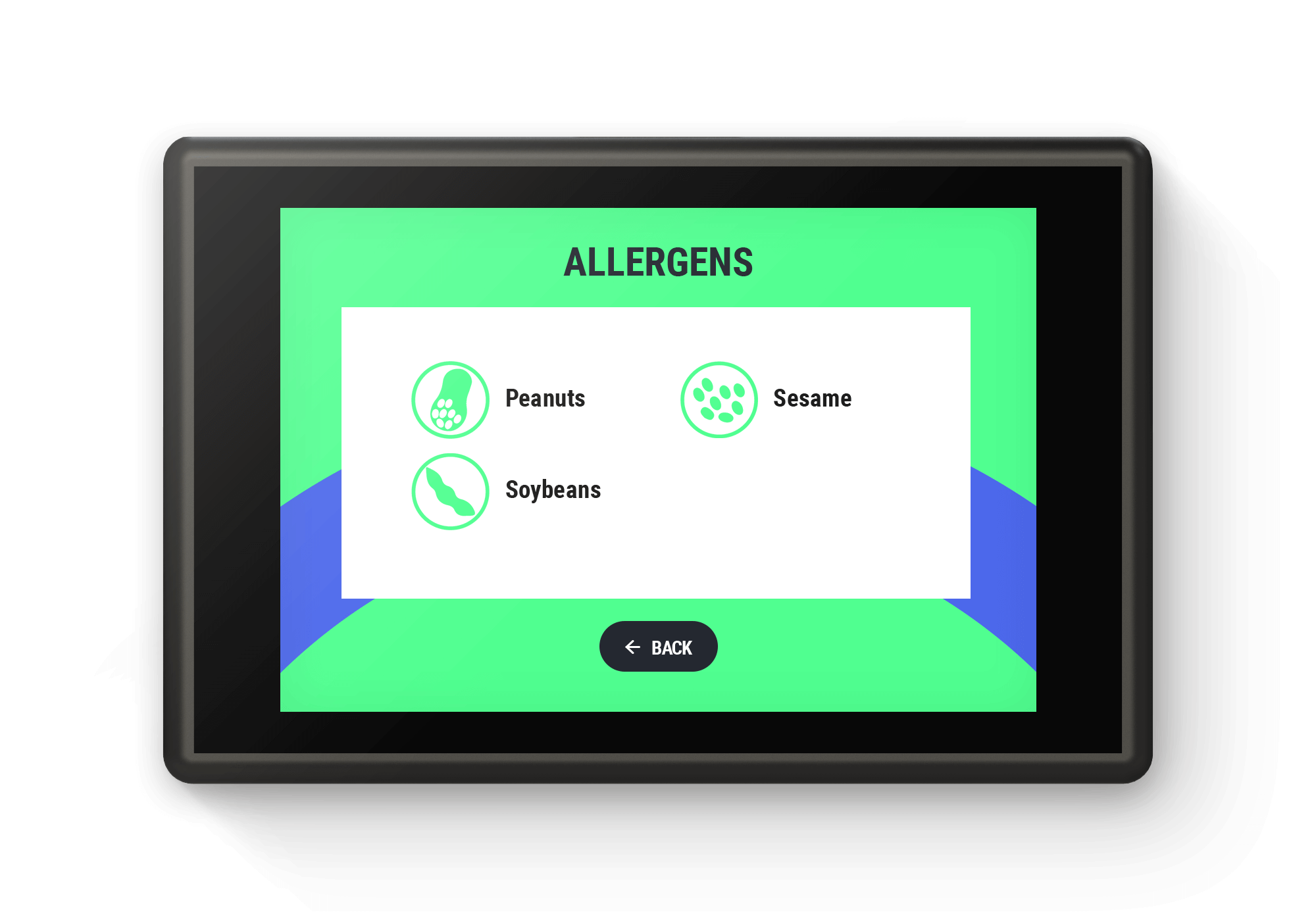 SIMPLE WAY TO INDICATE ALLERGENS